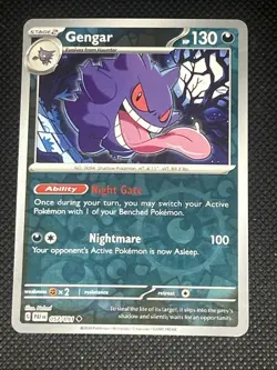 Gengar 057/091 Pokemon Sv: Paldean Fates Reverse Holo - Image 1