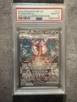 2023 POKEMON PSA 10 OBSIDIAN FLAMES #223 CHARIZARD EX SPECIAL ILLUSTRATION RARE - Image 1