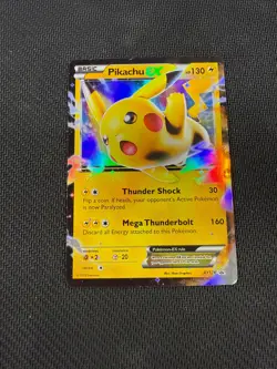 Pokemon Pikachu EX XY174 Black Star Promo - Image 1
