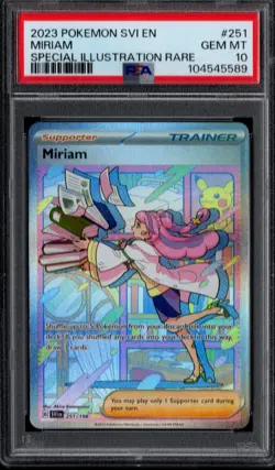 PSA 10 GEM MINT Pokemon TCG Miriam Scarlet & Violet Base Set 251/198 - Image 1