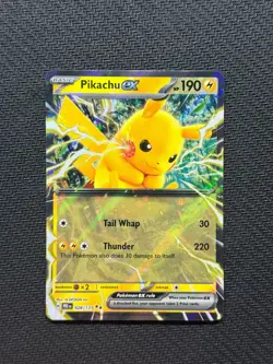 Pikachu ex 028/131 Prismatic Evolutions Pokemon English Near Mint - Image 1