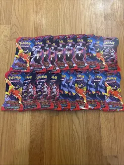 Pokemon TCG Destined Rivals Sleeved Booster Pack Lot of 20 Packs - Image 1