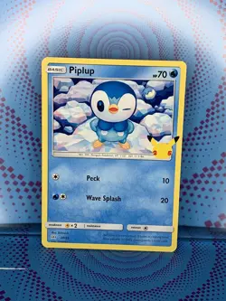 Piplup 20/25 Non Holo - 2021 Pokemon 25th Anniversary McDonalds Promo NM 🔥🔥 - Image 1