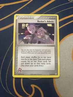 Rocket's Admin 86/109 Team Rocket Returns 2004 Vintage Pokemon TCG Card - Image 1