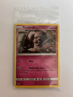 Pokemon Sealed Holo Detective Pikachu Snubbull Promo SM200 From GameStop New - Image 1