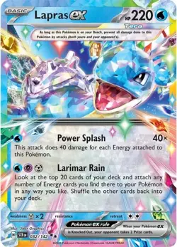 Lapras ex - 032/142 - Stellar Crown - Pokemon TCG - NM - HOLO - Image 1