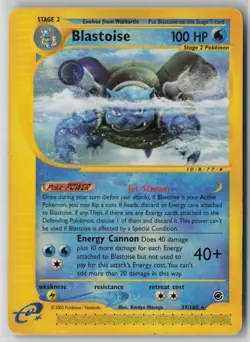 Blastoise 037/165 Expedition Pokemon TCG Base Set Regular (Moderate Play) MP 1 - Image 1