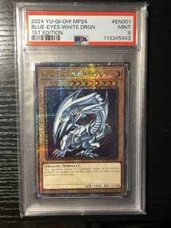 2024 YU-GI-OH! MP24-25TH ANV TIN: DUELING MIRRORS BLUE-EYES WHITE DRAGON PSA 9 - Image 1