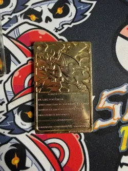 Vintage Pokemon 23K Gold Plated Charizard Trading Card 1999 BK Burger King - Image 3