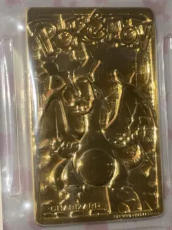 PSA 7 Gold Plated Charizard Burger King Promotion Pokemon Card Collect Rare Poke - Image 2