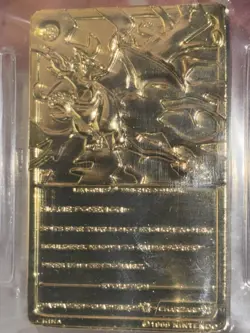 PSA 7 Gold Plated Charizard Burger King Promotion Pokemon Card Collect Rare Poke - Image 5