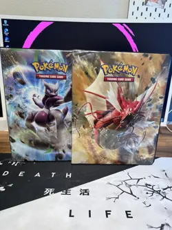 Pokemon Card Binder Lot - Mewtwo & Gyarados Binders, Vintage & EX Cards - Image 1