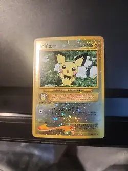 Pokemon Pichu Holo Rare Card No. 172 Neo Genesis Japanese Damaged - Image 1