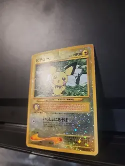 Pokemon Pichu Holo Rare Card No. 172 Neo Genesis Japanese Damaged - Image 2