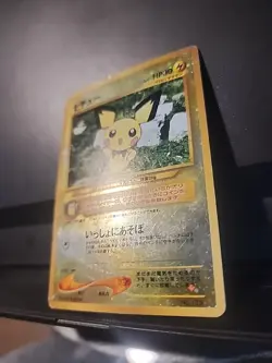 Pokemon Pichu Holo Rare Card No. 172 Neo Genesis Japanese Damaged - Image 3