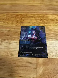 Riftbound TCG League Of Legends Origins Epic Ahri Inquisitive 119/298 NM Card - Image 1
