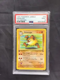 Pokemon Cards: Jungle 1st Edition Uncommon: Primeape 43/64 PSA 9 - Image 1