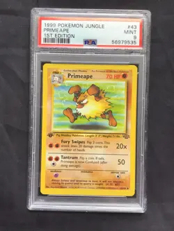 Pokemon Cards: Jungle 1st Edition Uncommon: Primeape 43/64 PSA 9 - Image 2