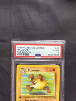 Pokemon Cards: Jungle 1st Edition Uncommon: Primeape 43/64 PSA 9 - Image 3