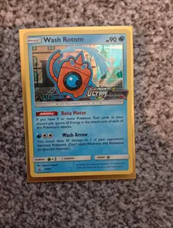 Pokemon Wash Rotom SM94 Ultra Prism Staff Promo Card - Image 1