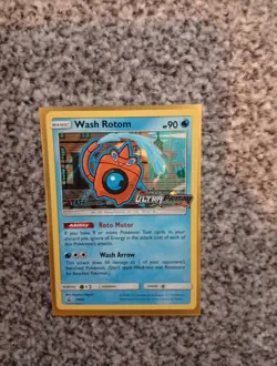 Pokemon Wash Rotom SM94 Ultra Prism Staff Promo Card - Image 2