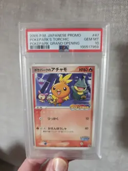 PSA 10 Poke Park's Torchic 047/PCG-P 2005 Promo Pokemon Card Japanese Munchlax - Image 1