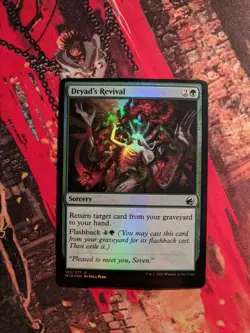 MTG Card : (1x) Dryad's Revival (Innistrad: Midnight Hunt) FOIL - Image 1