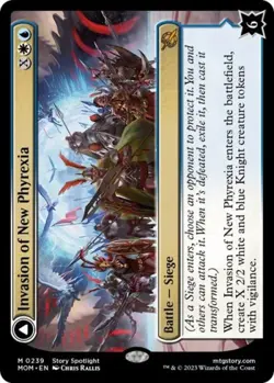 Invasion of New Phyrexia -Foil Near Mint MTG March of the Machine - Image 1