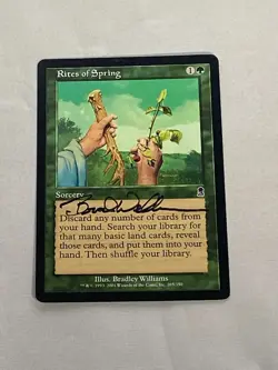 MTG Rites of Spring Artist Proof and Signature Signed Williams - Image 1
