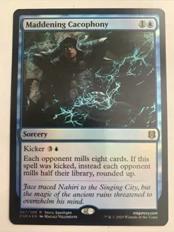MTG Maddening Cacophony, Foil, Near Mint, Zendikar Rising - Image 1