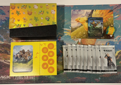 MTG Final Fantasy Chocobo Bundle Click Wheel, Deck Box, Tokens, Packs, Paradise - Image 1