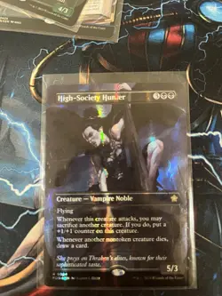 ​MTG - High-Society Hunter #384 Borderless ~ MANA FOIL ~ Foundations FDN - NM ​ - Image 1