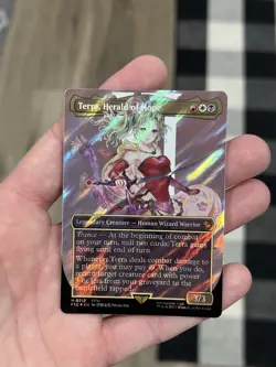 Terra, Herald of Hope (Borderless) (Surge Foil) Commander: Final Fantasy Foil - Image 1