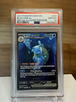 2023 Pokemon Scarlet & Violet 151: #200 Blastoise ex - Full Art - PSA 10 - Image 1