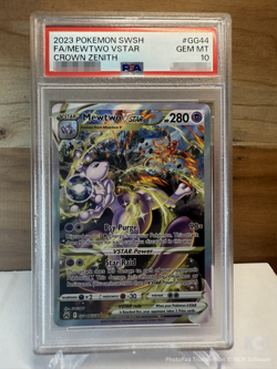 2023 Pokemon Crown Zenith: #GG44 Mewtwo VSTAR - Full Art - PSA 10 - Image 1