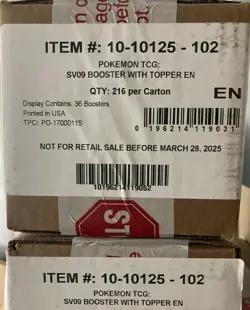 Pokemon TCG Journey Together BOOSTER BOX CASE Factory Sealed SV09 With Topper - Image 1