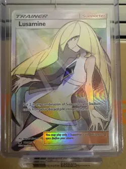 Pokemon TCG Lusamine 110/111 Holo Full Art Ultra Rare Crimson Invasion - Image 1