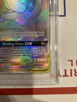 2019 POKEMON SUN & MOON UNIFIED MINDS #239 FULL ART/SLOWPOKE & PSYDUCK GX PSA 10 - Image 4
