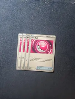 4x Love Ball 156/167 [Playset] - Twilight Masquerade - Pokemon TCG x4 - Image 1