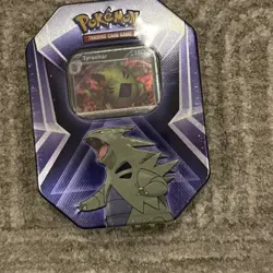 Pokemon Tyranitar Triple Whammy Tin Dragon Back Pokemon Collectors Tin SEALED - Image 1
