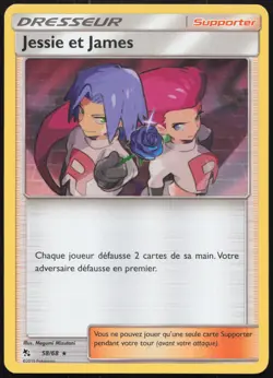 Carte Pokemon Jessie et James 58/68 Holo Destinees Occultes Francais - Image 1