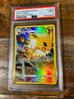 POKEMON 2022 Brilliant Stars Full Art JOLTEON #TG04 PSA 9 Mint RARE SWSH - Image 1
