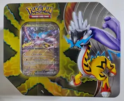Pokemon Paradox Destinies Iron Boulder ex Tin w/5 Booster Packs New/Sealed - Image 1