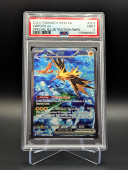 PSA 9 Mint Zapdos EX 2023 Special Illustration Rare Pokemon 151 SIR 202/165 - Image 1