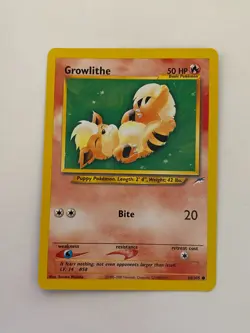 Growlithe 68/105 Pokemon Neo Destiny Common Non Holo NM/MINT 2002 box-S2 - Image 1