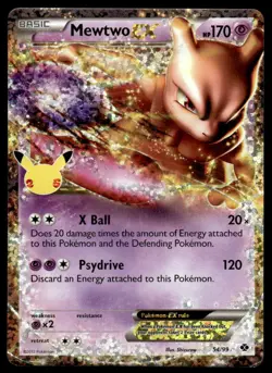 Pokemon TCG Celebrations #054/099 Mewtwo EX NM - Image 1