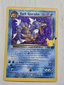 Pokemon TCG Dark Gyarados 8/82 Celebrations: Classic Collection Holo - Image 1