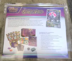 Pokemon TCG Elite Trainer Box Scarler & Violet Sealed New In Acrylic Case - Image 3