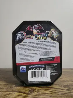 Pokemon TCG: Scarlet & Violet-Paldean Fates Tin (Shiny Charizard ex) Sealed - Image 3