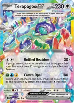 Terapagos ex - 128/142 - Stellar Crown - Pokemon TCG - NM - HOLO - Image 1